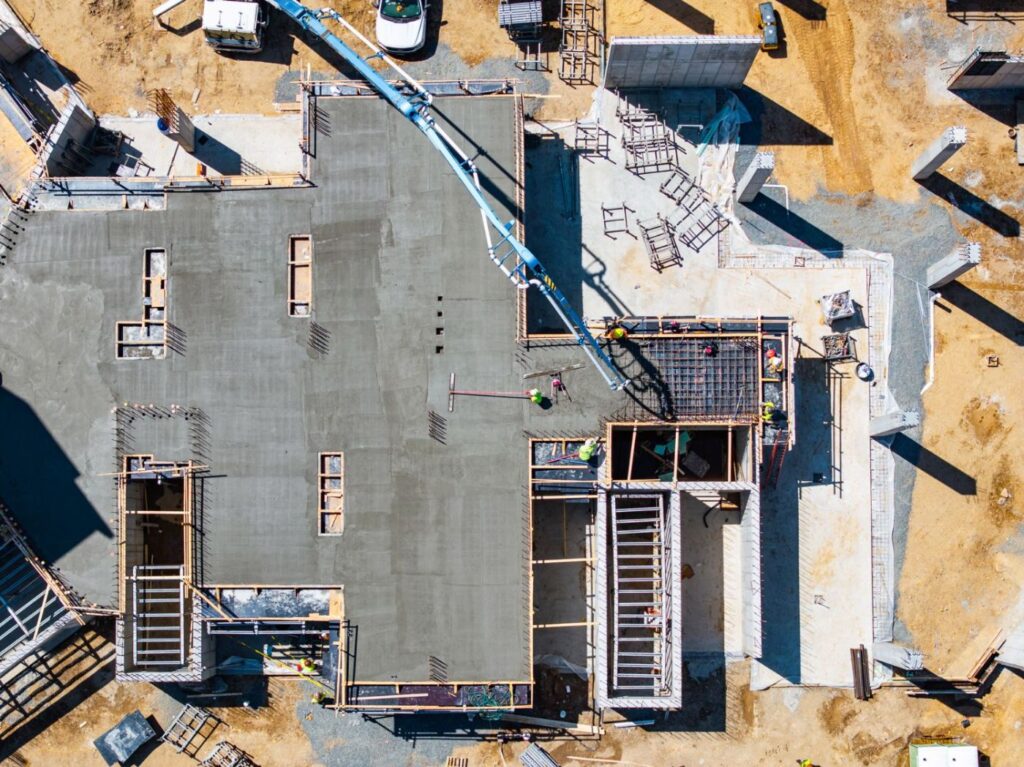 Concrete Pour — Aerial